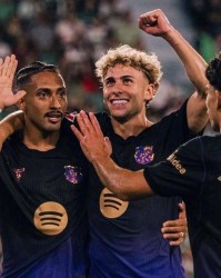 5-0大胜！巴萨1亿新星西甲首轮梅开二度，遗憾无缘西班牙队与世界杯冠军